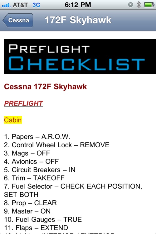Cessna Checklist screenshot-4