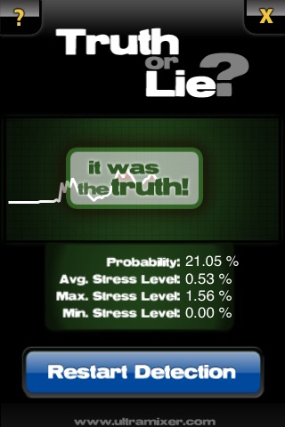 Truth Or Lie - the lie detector screenshot 2