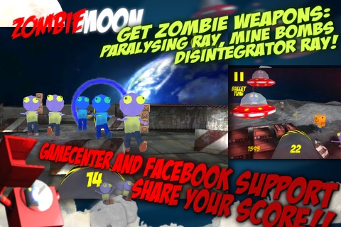 ZombieMoon Lite: A Gyroscopic Shooter screenshot 2