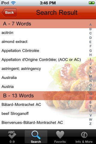 Cooking Terms International Dictionary screenshot 4