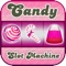 Check out all your candies in this fun candy slot machine