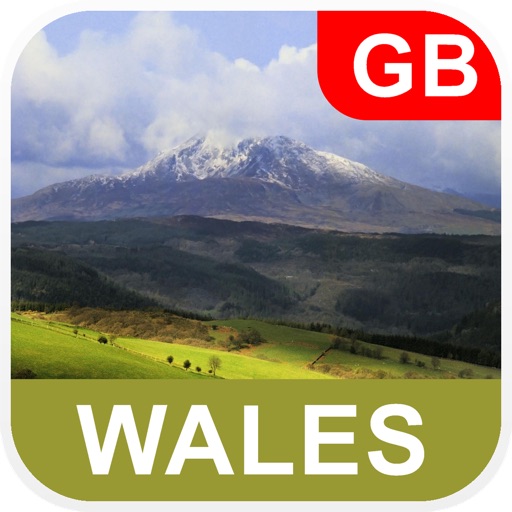 Wales Offline Map - PLACE STARS