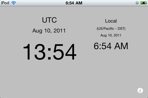 UTC Time screenshot 2