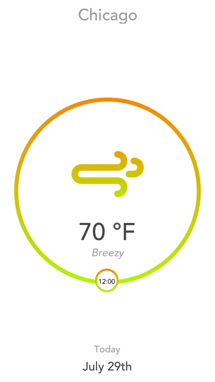 Aura - A Minimal Hourly Weather Forecast App