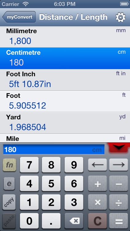 myConvert Lite - unit converter