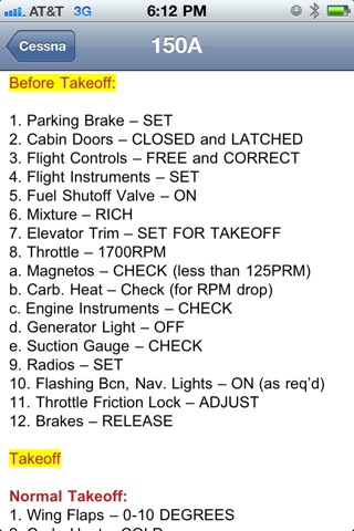 Cessna Checklist screenshot 4