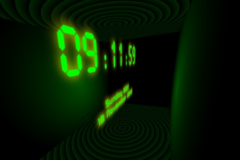 HoloClock3D - a holographic effect 3D clock with alarm upgrade and free weather info screenshot 2