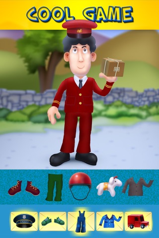 The Jolly Postman and His Cool Cat - Free Dressing Up Game For Kids screenshot 2