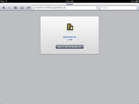 Zip File Manager HD for iPad screenshot 4