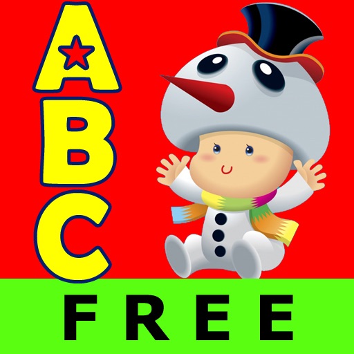 ABC Christmas Nursery Rhymes Free Lite -Talking Voice Alphabet Flashcards Kids Games Icon