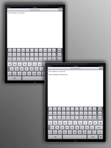 Thai Keyboard II for iPad screenshot 2
