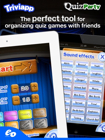 Triviapp Quiz Party for iPad screenshot 3