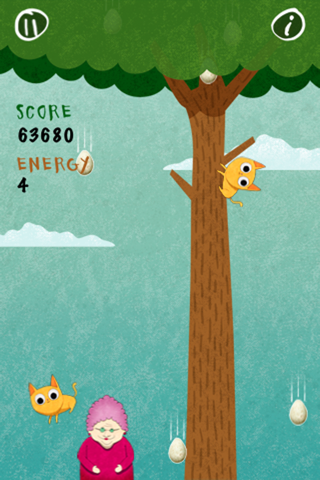 Birds vs. Granny and The Meow Maze Kittens - FREE screenshot 2