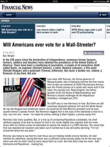 Financial News for iPad screenshot 2