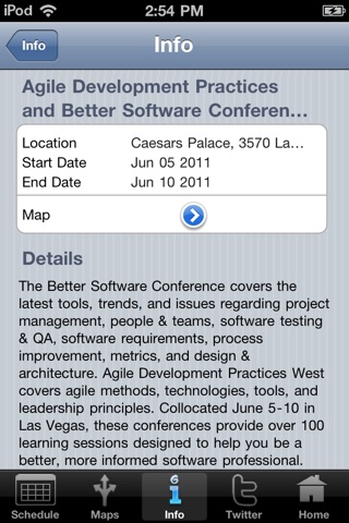 Agile Development Practices and Better Software Conference West 2011 screenshot 4