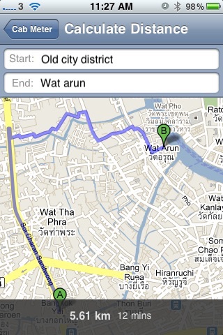 Cab Meter - Bangkok screenshot 2