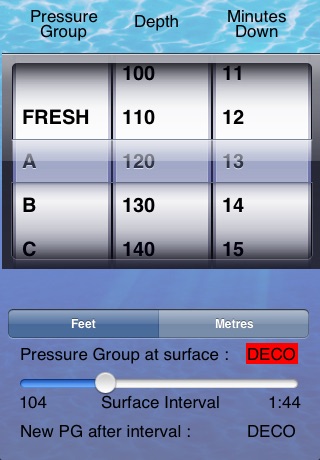 Dive Planner screenshot 2