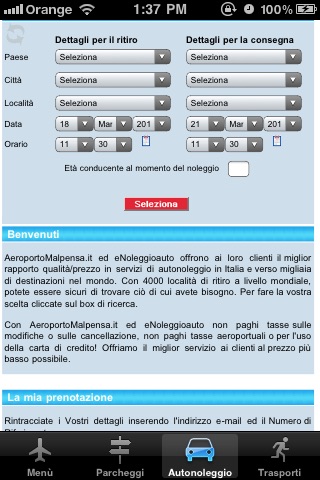 Aeroporto Malpensa Travel App screenshot 2