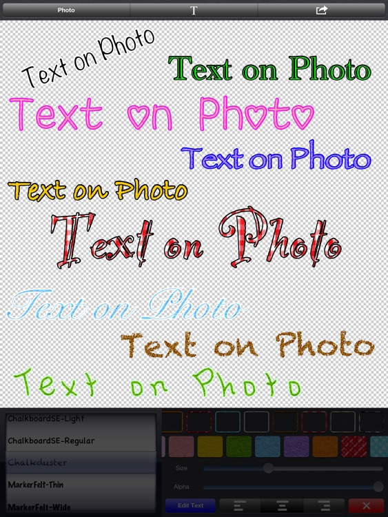 Text on Photo for iPad 〜Label, Caption, Title on Photos〜 screenshot-4