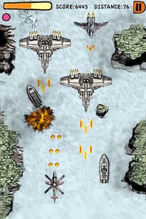 Doodle Air Assault ( Shooting and Racing Game ) screenshot-4