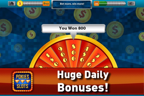 Pokies Slots 777 Lucky Casino - Fun Progressive Style Las Vegas Jackpot Slot Machines 3D FREE screenshot 3