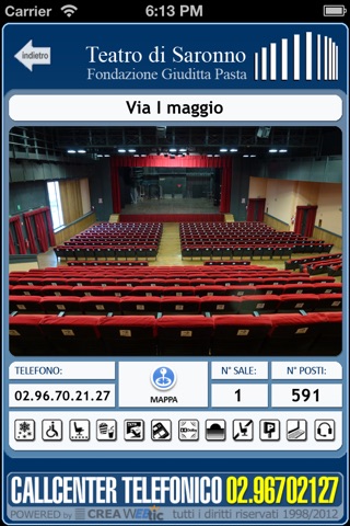 Webtic Teatro Giuditta Pasta di Saronno  Prenotazioni screenshot 4