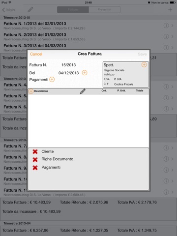 Fatture Consulente screenshot 3
