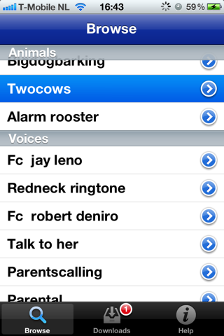 Text tones - 500 special sounds for Text messages screenshot 3