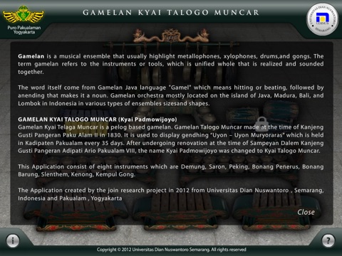Gamelan Pusaka Kyai Talogo Muncar Pakualam screenshot 2