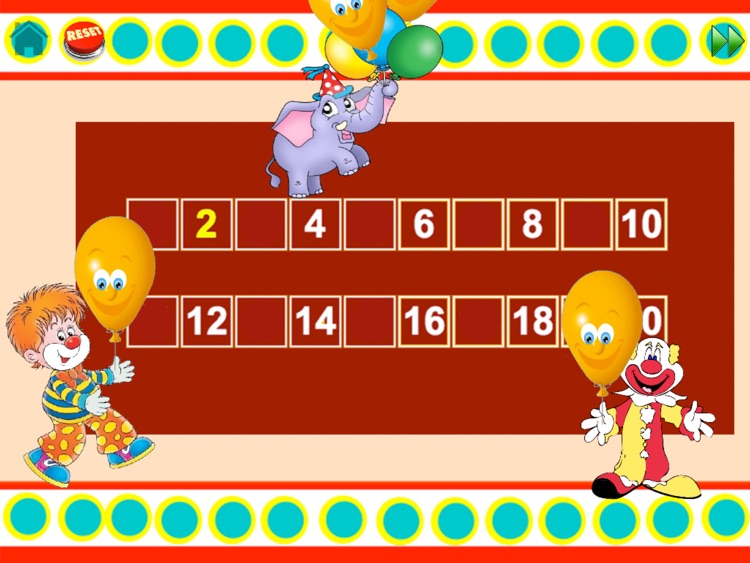 Playing with numbers. Learn the dozens, even and odd numbers, where they stand on a number line and many more for children between 4 and 7 years old. screenshot-4