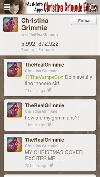 Musicinfo Apps - Christina Grimmie Edition+ screenshot-4