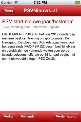 PSVNieuws.nl screenshot 2