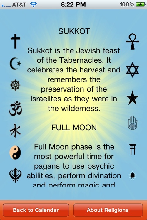Spiritual Calendar