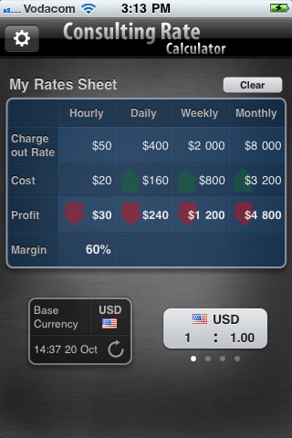 Consulting Rate Calculator Lite screenshot 2