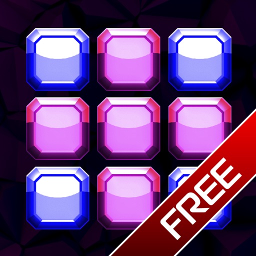 Shiny Jewel Flip Free - Exciting Brain Challenge Competition iOS App