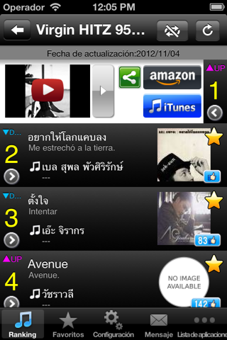 Thai Hits! (Free) - Get The Newest Thai music charts! screenshot 2