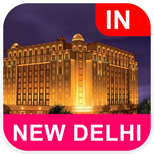 New Delhi, India Offline Map - PLACE STARS