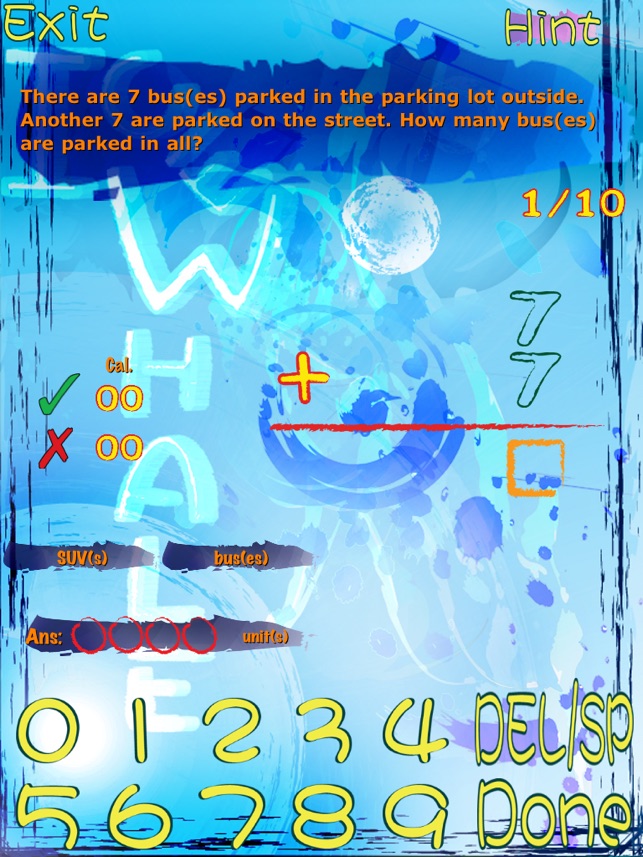 Math Exercise Kid HD (Addition & Subtraction) Lite(圖5)-速報App