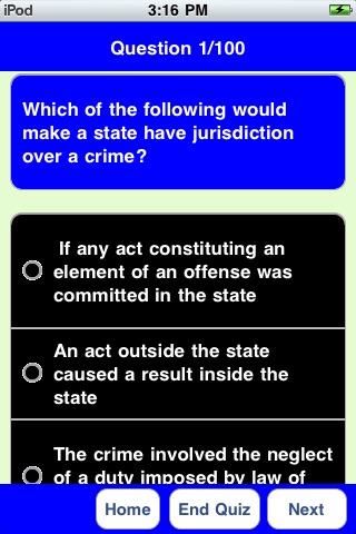 Legal Quiz (Criminal Law and Evidence Law) screenshot 2
