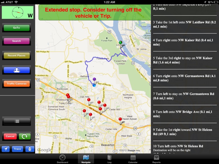 Extra Mile HD - Voice Navigation With GPS Mileage Log screenshot-3