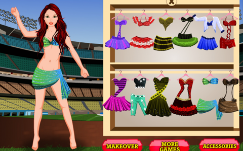 Cheerleader dressup screenshot 3