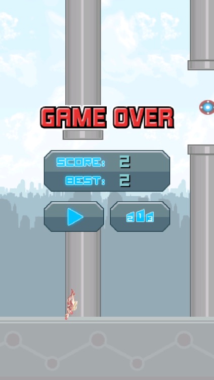 Super Flappy Iron Hero - Tap and Fly screenshot-3