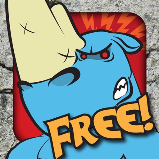 Angry Rhino Rampage Free iOS App