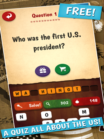 The American Quiz - A Free U.S. Quiz Game Spanning Celebrities, History, Geography, Entertainment, Sports and Culture screenshot