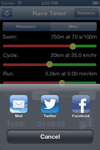 Triathlon Race Time Predictor - Tri Times screenshot 3