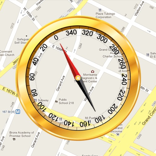 Compass On Map for iPad