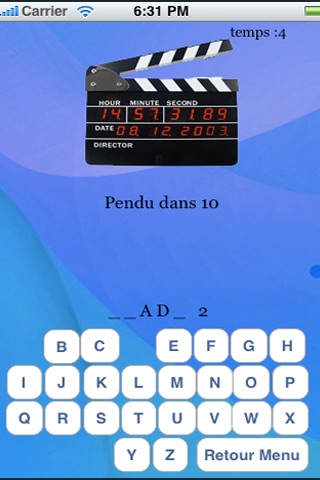 Pendu Ciné (Hangman Movies) screenshot 3