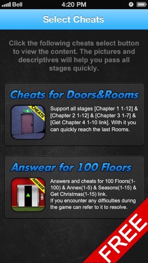 Answer For 100 Floors and Doors&Rooms Fr