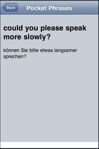 Pocket German Phrases screenshot 2