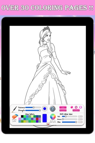 Princess Coloring Pages for Kids 2014 screenshot 4